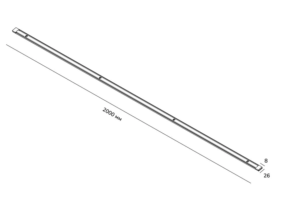 SWG Шинопровод системы SLIM белый, TR-SLIM-WH-2M - 00-00022065 SWG Шинопровод системы SLIM белый, TR-SLIM-WH-2M - 00-00022065