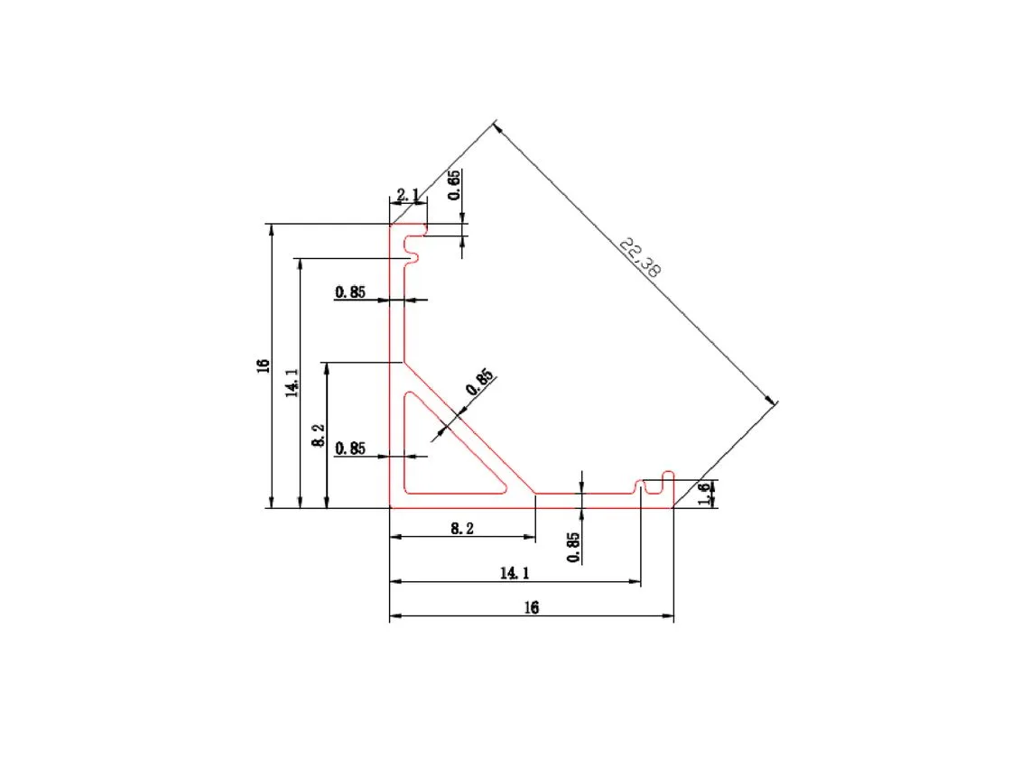 SWG Алюминиевый профиль угловой 3 м SF-1616-3M - 00-00031955 SWG Алюминиевый профиль угловой 3 м SF-1616-3M - 00-00031955