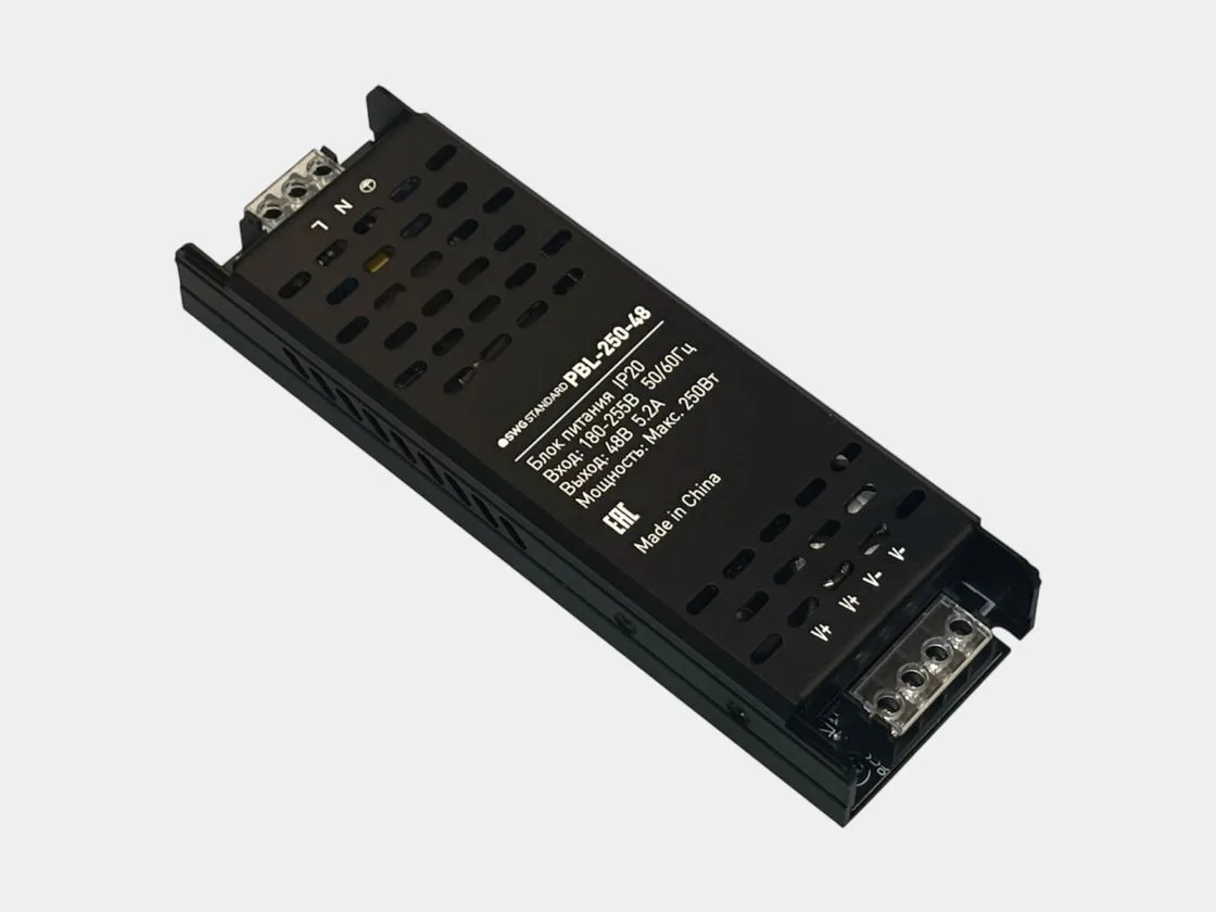 SWG Блок питания 48В IP20 250Вт PBL-250-48 - 00-00038347 SWG Блок питания 48В IP20 250Вт PBL-250-48 - 00-00038347