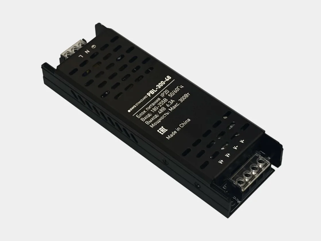 SWG Блок питания 48В IP20 300Вт PBL-300-48 - 00-00038348