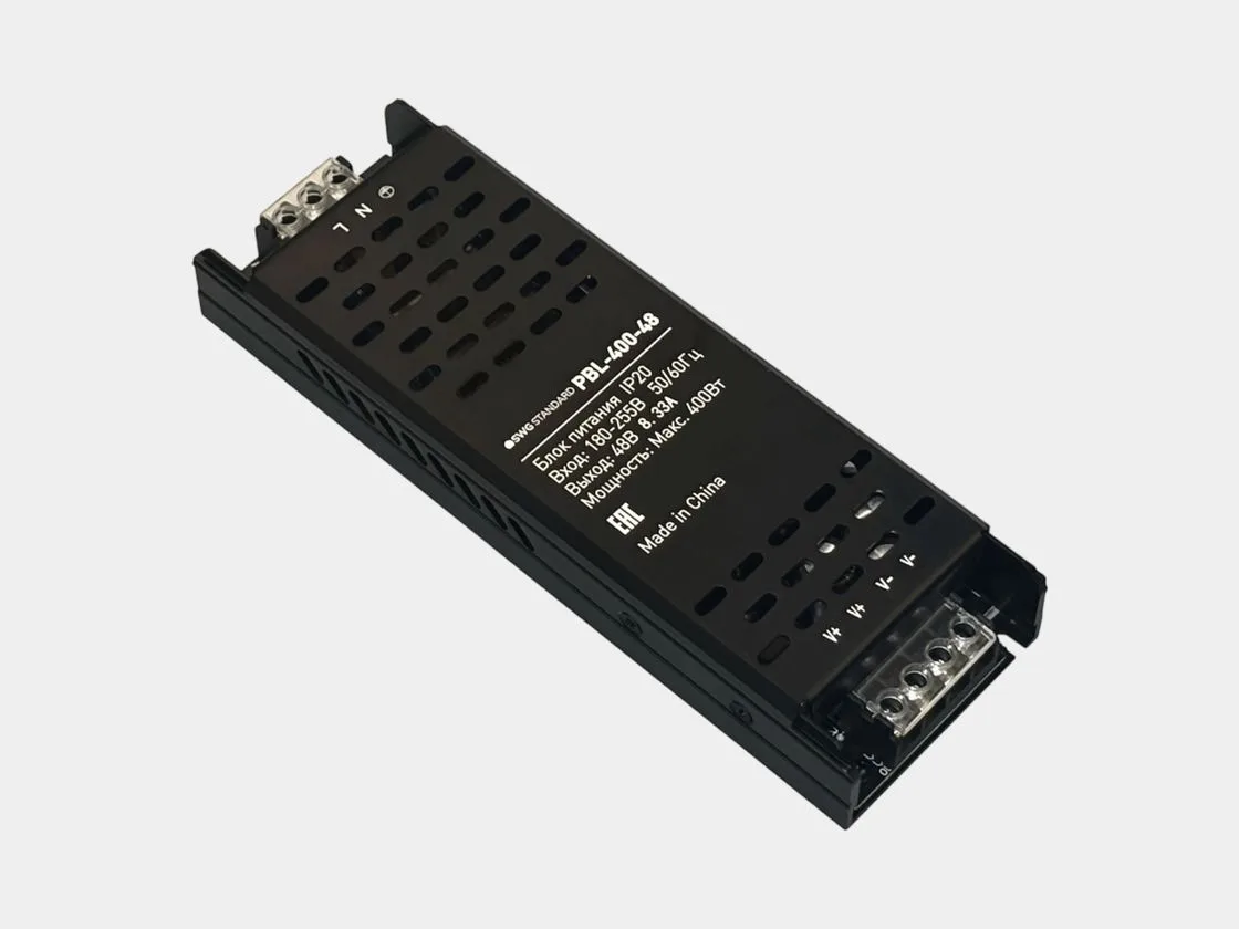 SWG Блок питания 48В IP20 400Вт PBL-400-48 - 00-00038349