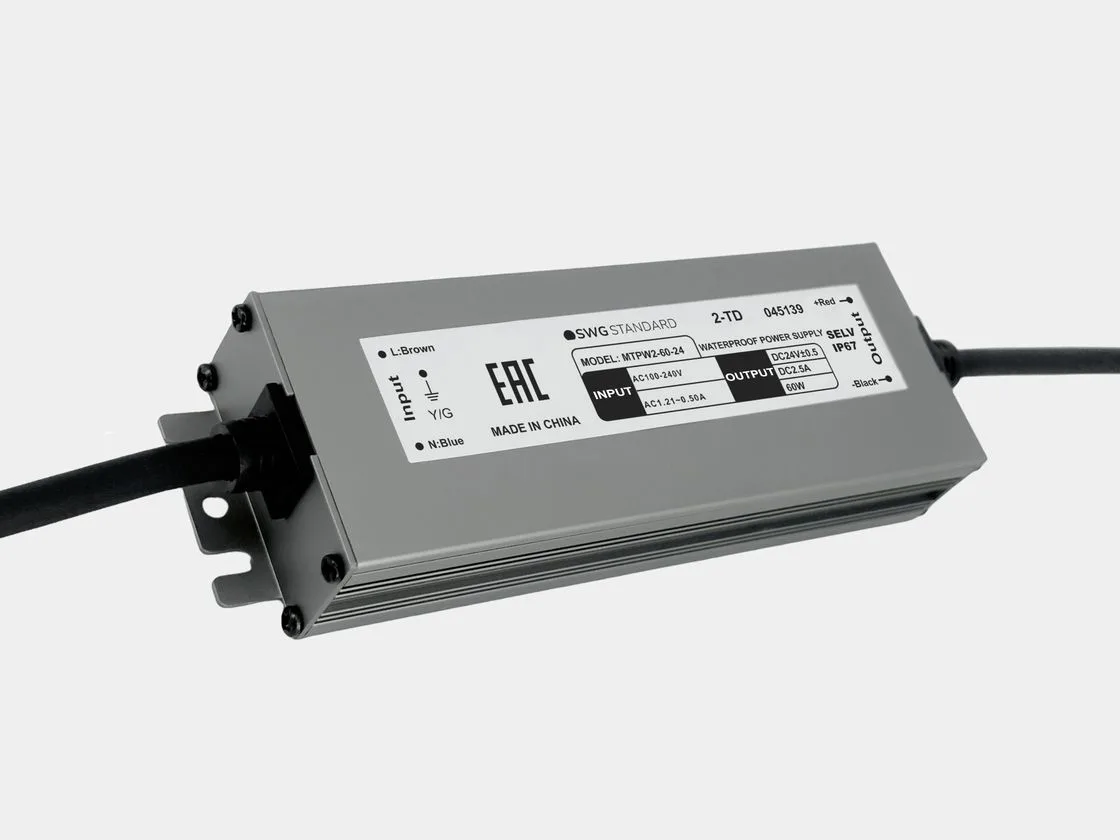 SWG Блок питания для светодиодных лент 24 В, 60 Вт, IP67, MTPW2-60-24