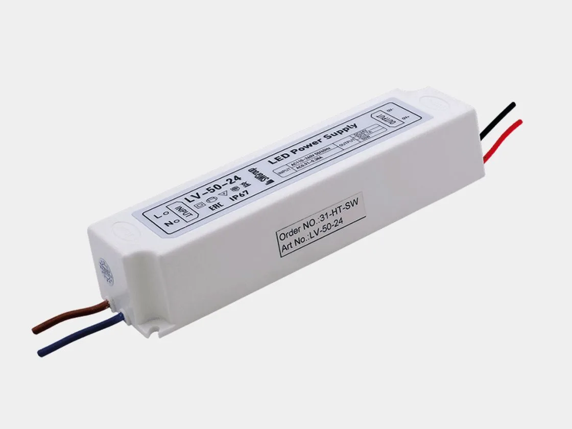 SWG Блок питания для светодиодных лент IP 67 пластик 50 W, 24V, LV-50-24 SWG Блок питания для светодиодных лент IP 67 пластик 50 W, 24V, LV-50-24