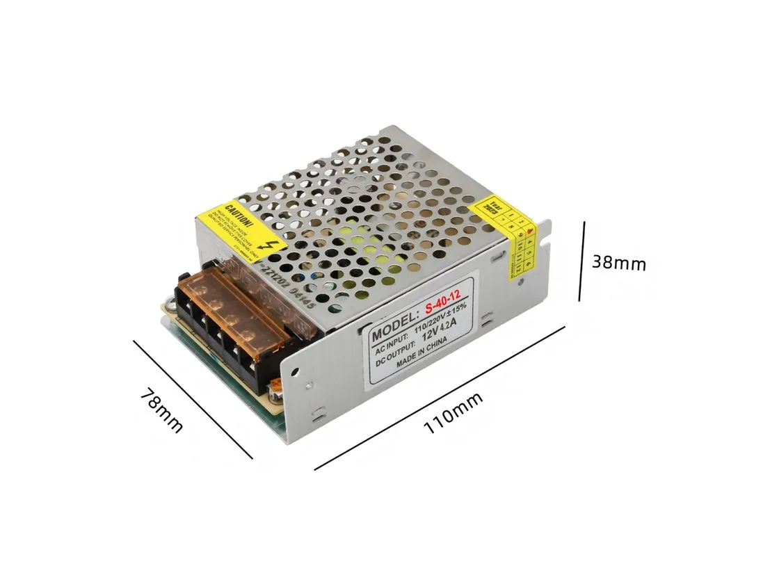 SWG Блок питания для светодиодных лент 12V 40W, S-40-12 SWG Блок питания для светодиодных лент 12V 40W, S-40-12