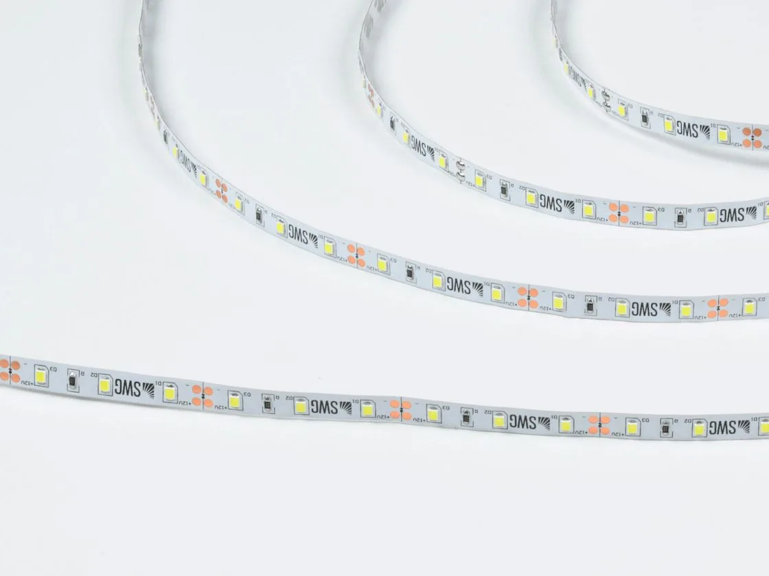 SWG Светодиодная лента 2835, 60 LED/м, 6,3 Вт/м, 12В , IP20, Цвет: Холодный белый, SWG260-12-6.3-W-M SWG Светодиодная лента 2835, 60 LED/м, 6,3 Вт/м, 12В , IP20, Цвет: Холодный белый, SWG260-12-6.3-W-M